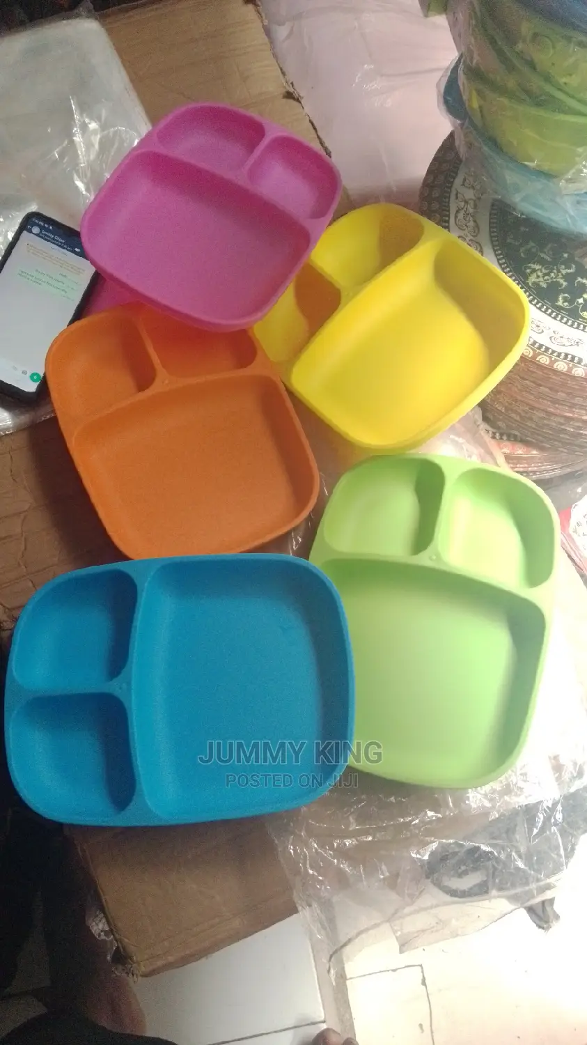Partition Unbreakable Plates (12pieces)