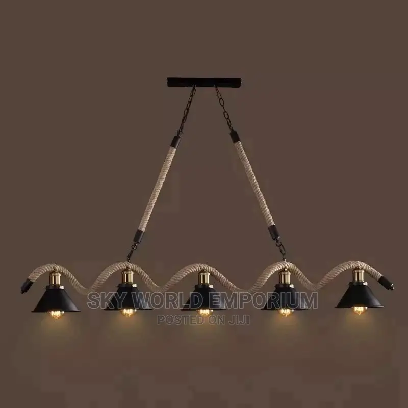 Loft Style Rope Vintage Chandelier