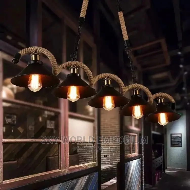 Loft Style Rope Vintage Chandelier