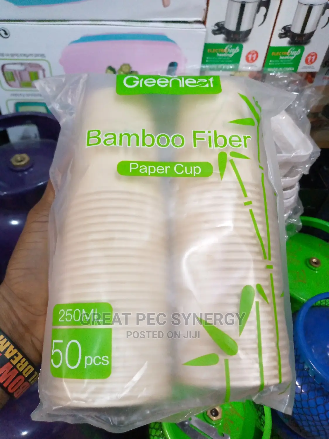 Bamboo Fiber Paper Cup 250 Mil (50 Pieces)