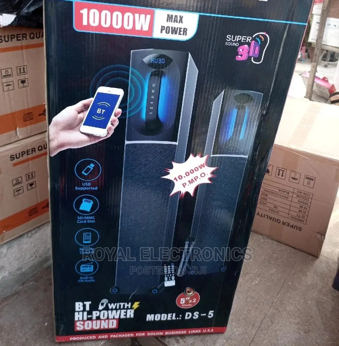 Brand New Dolvin(DS-5, 10000w) Bluetooth Super Sound Speaker