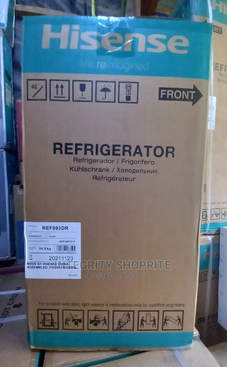 Hisense Nse Refrigerator Single Door 093- Silver