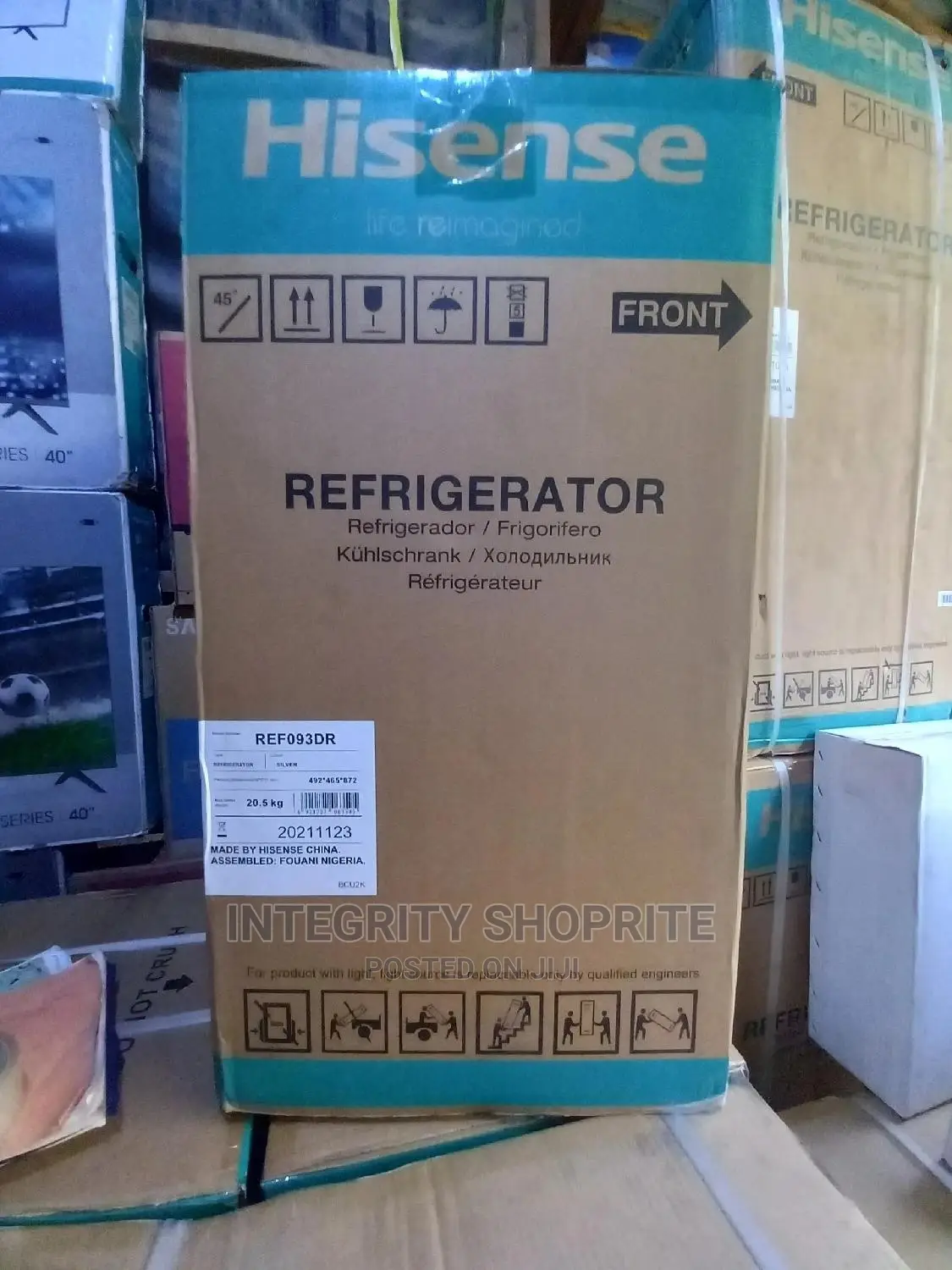 Hisense Nse Refrigerator Single Door 093- Silver
