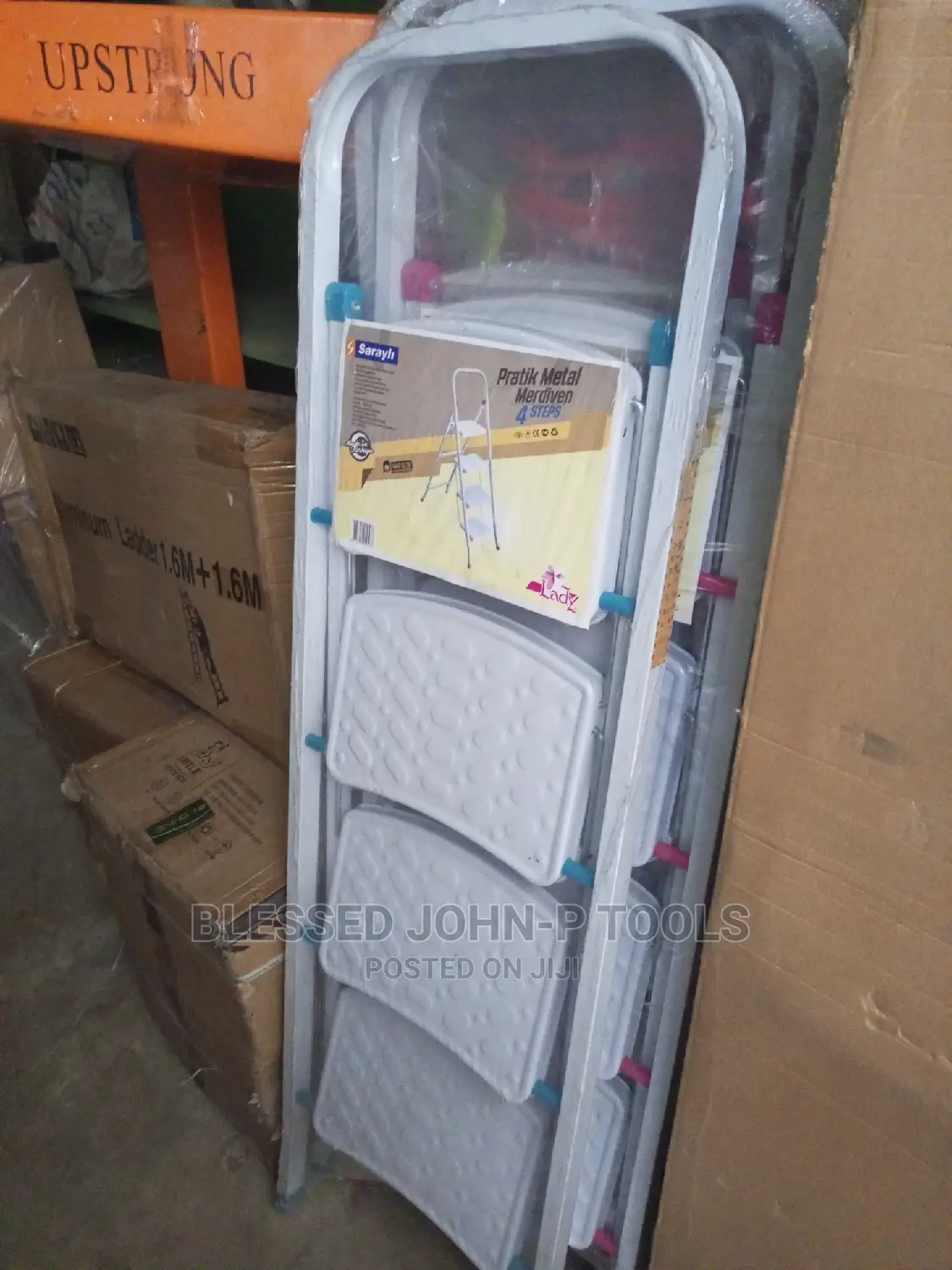 4 Steep Metal Ladder