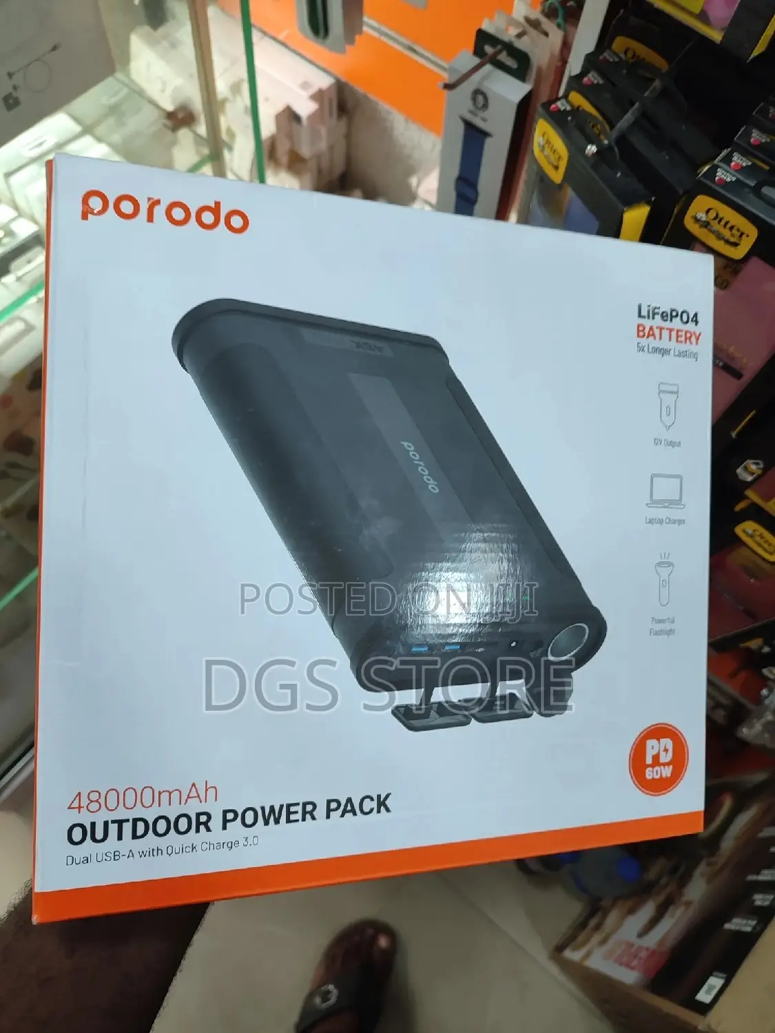 Porodo 48000mah Outdoors Power Pack PD 60w Life P04