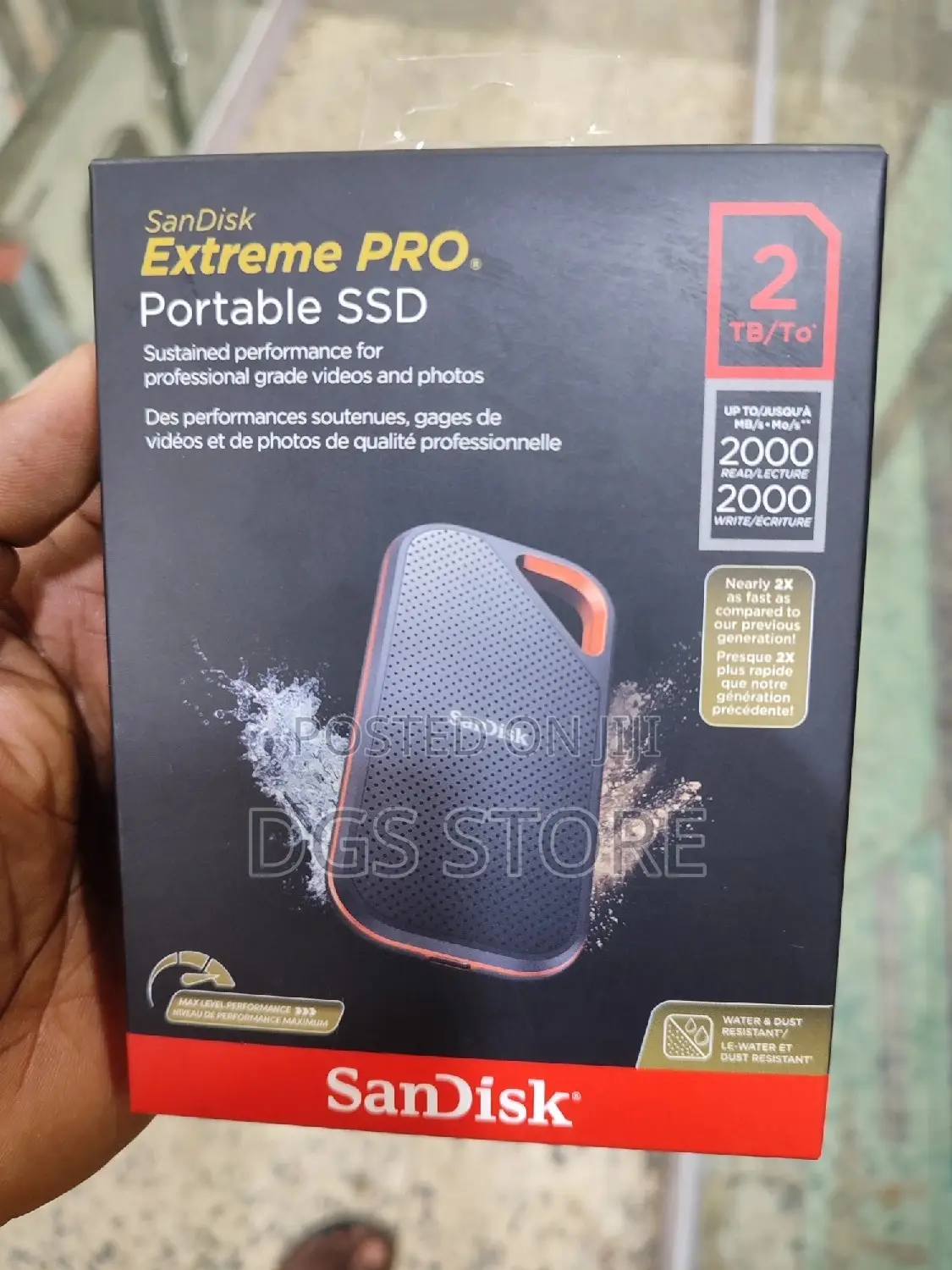 Sandisk Extreme Pro Portable SSD 2tb 2000mbs