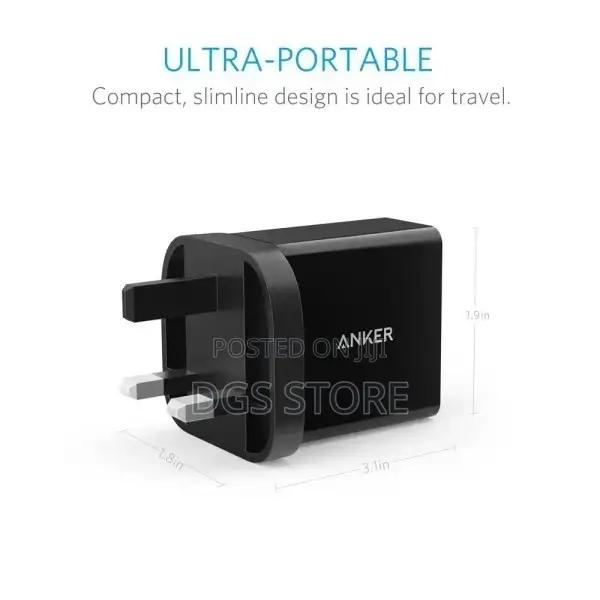 Anker 24w 2- Port Usb Charger