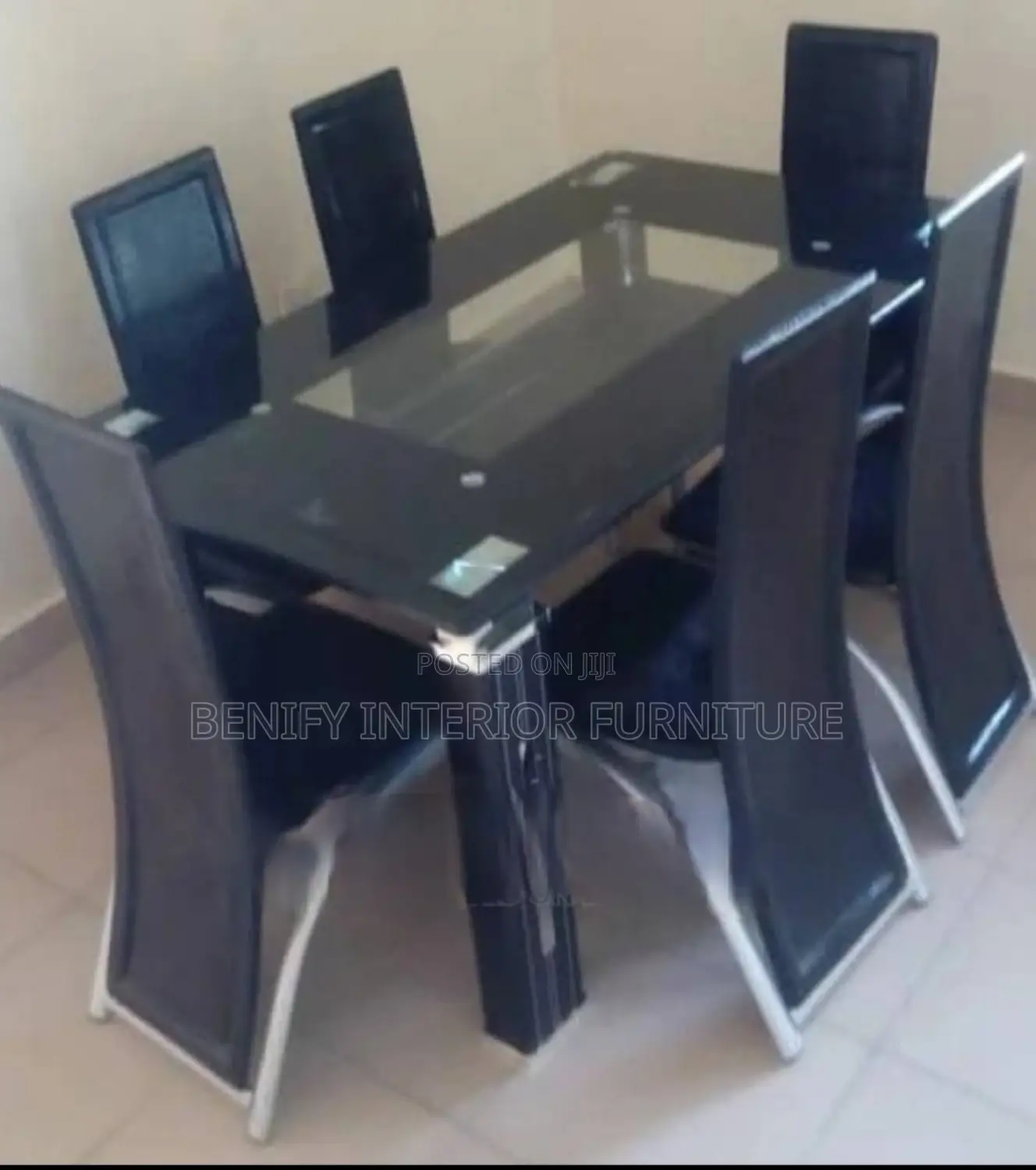 6 Seater Glass Dining Set