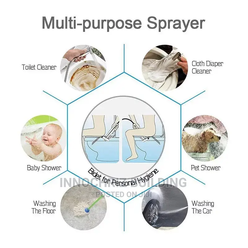 Black Bidet/Hand Sprayer