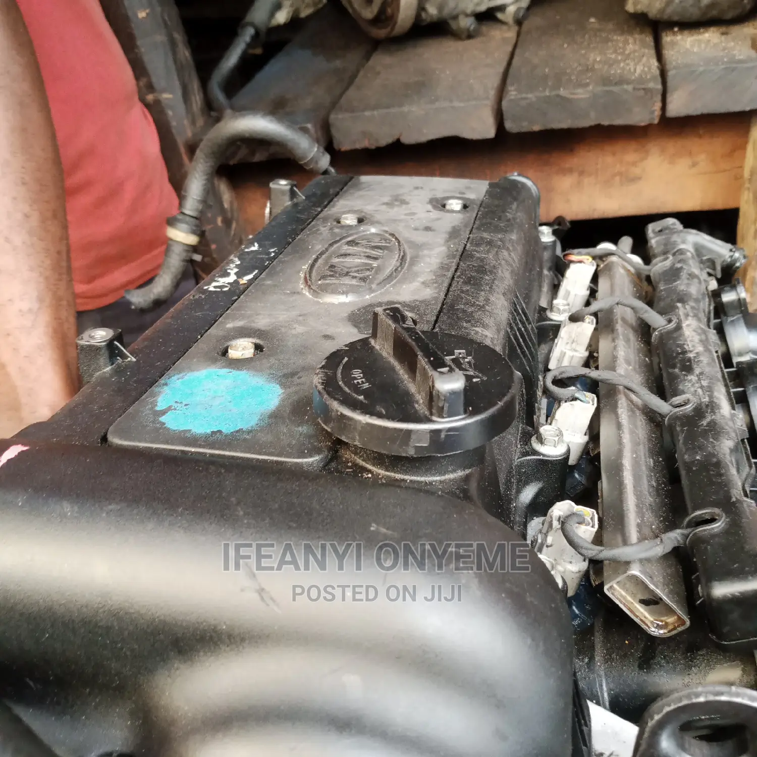 Car Engine and Bumper and Head Light