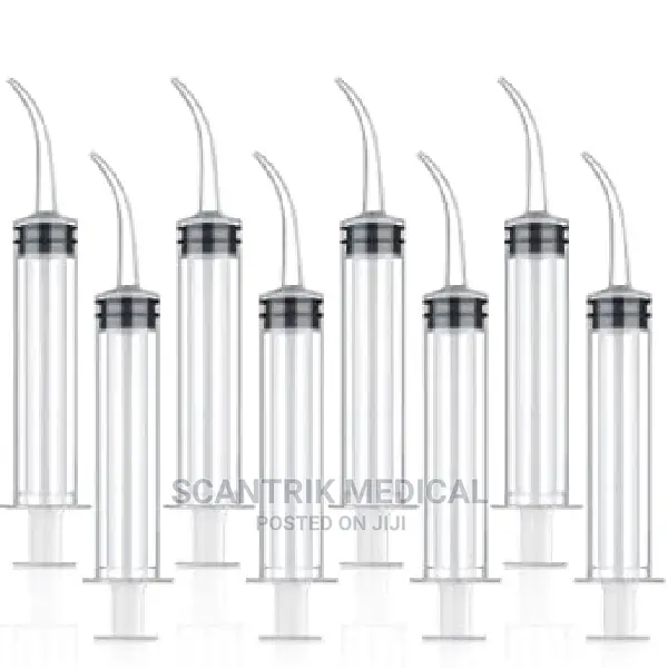 Dental Elbow Syringe Irrigation Syringe Curved Tip