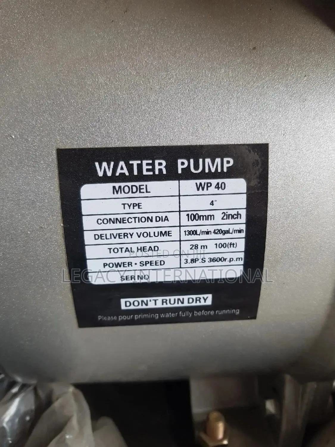 Diesel Water Pump 4"