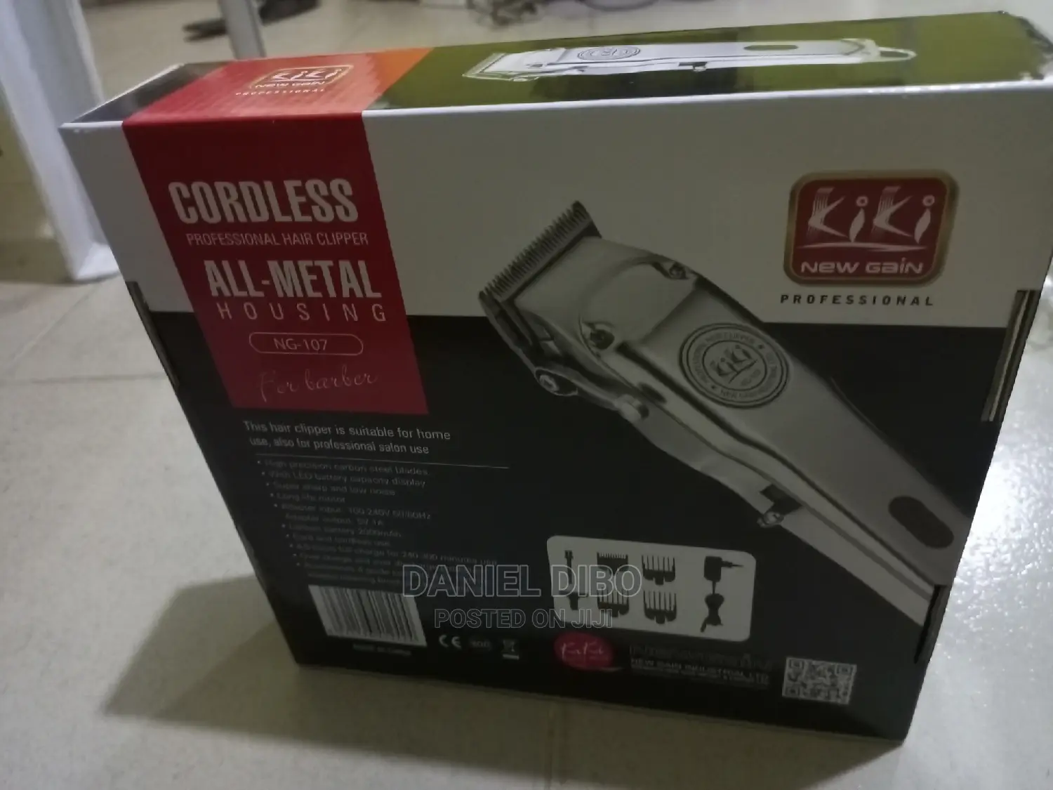 Kiki New Gain Cordless Clipper LED Display