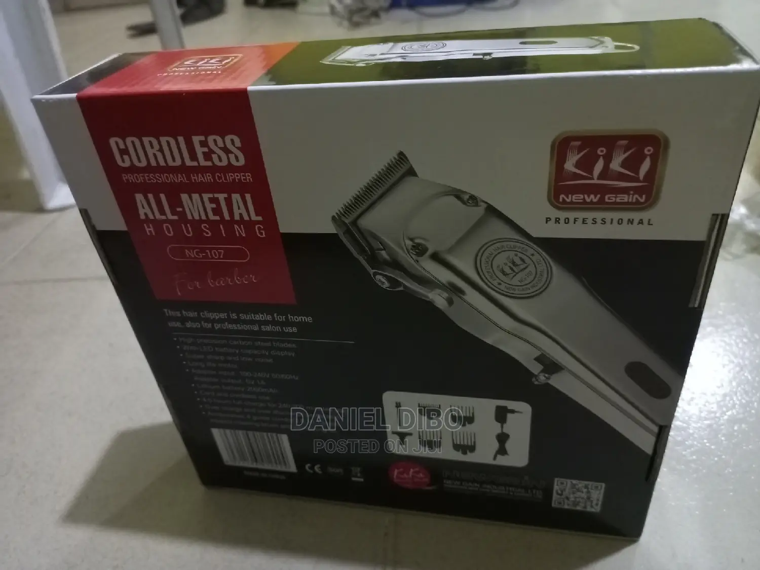 Kiki New Gain Cordless Clipper LED Display
