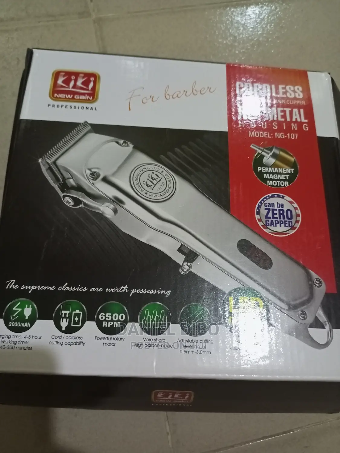 Kiki New Gain Cordless Clipper LED Display