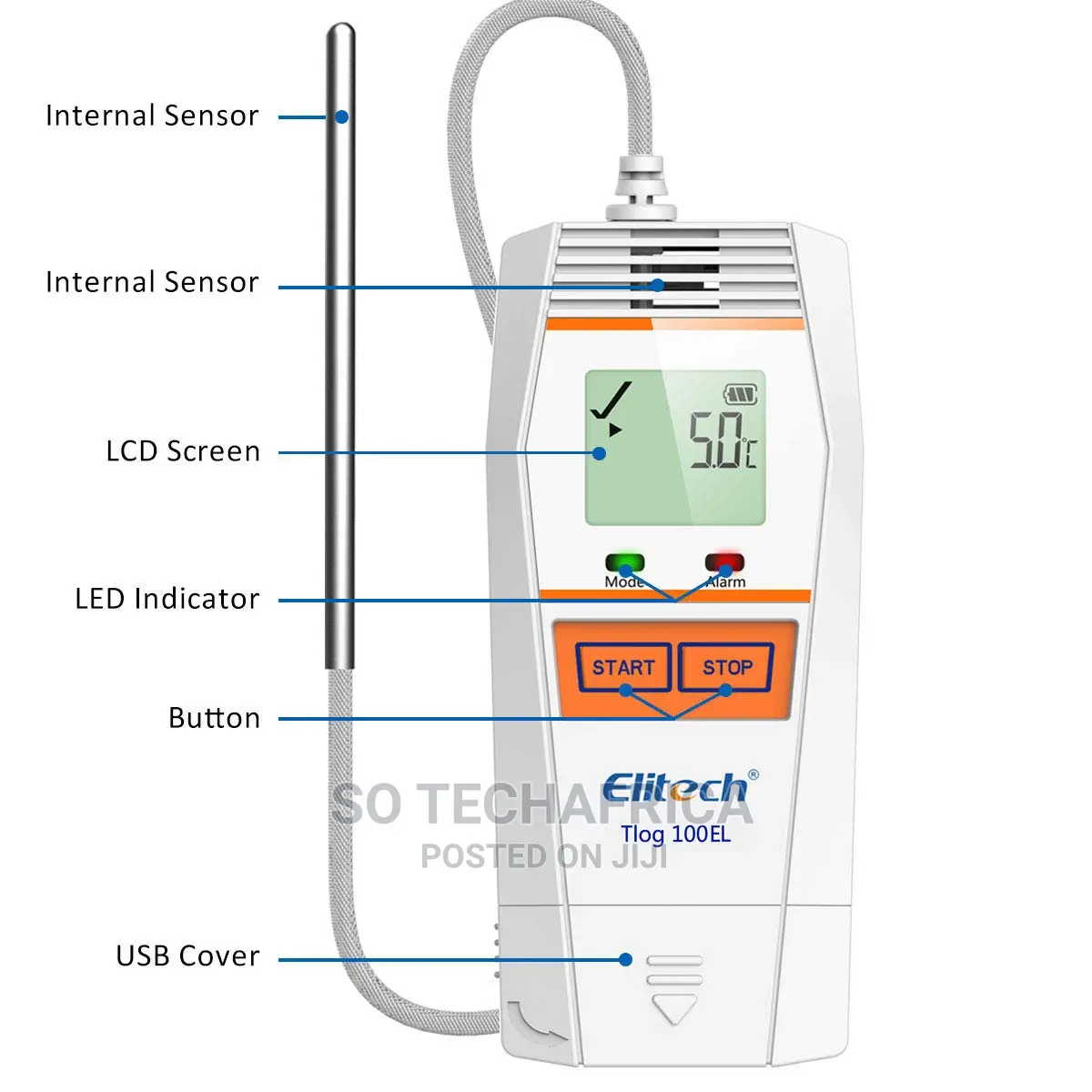 Elitech Tlog 100el Temperature Data Logger -196°C~+150°C