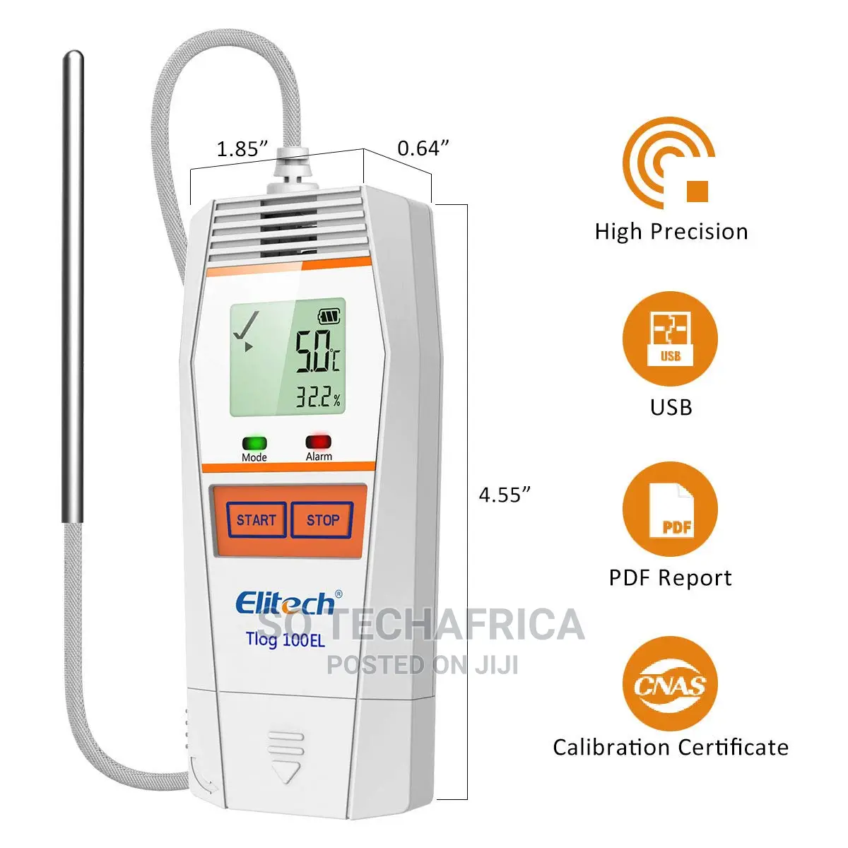 Elitech Tlog 100el Temperature Data Logger -196°C~+150°C