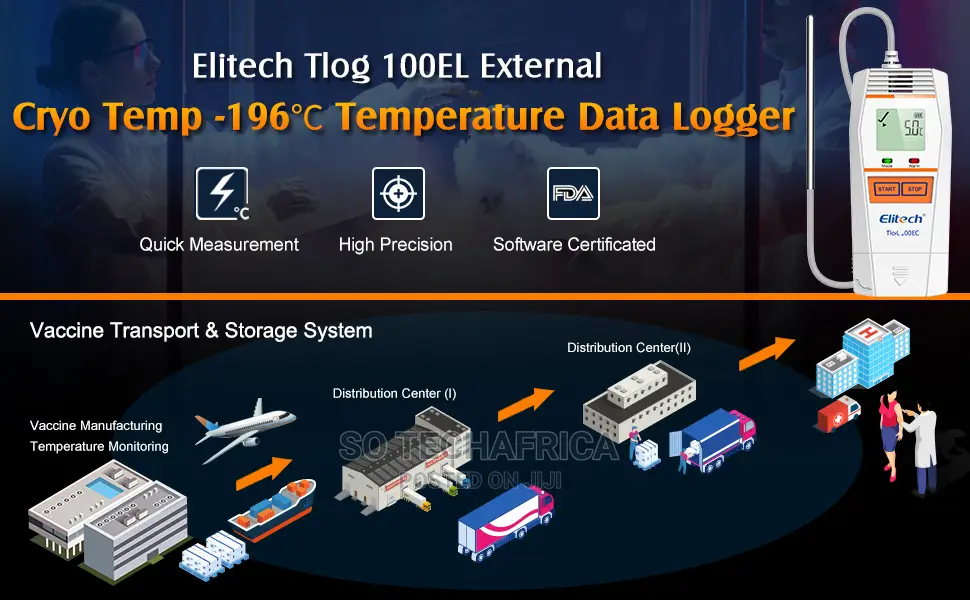 Elitech Tlog 100el Temperature Data Logger -196°C~+150°C