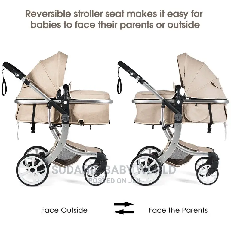 Costway Folding Aluminum Infant Bassinet Reversiblestroller