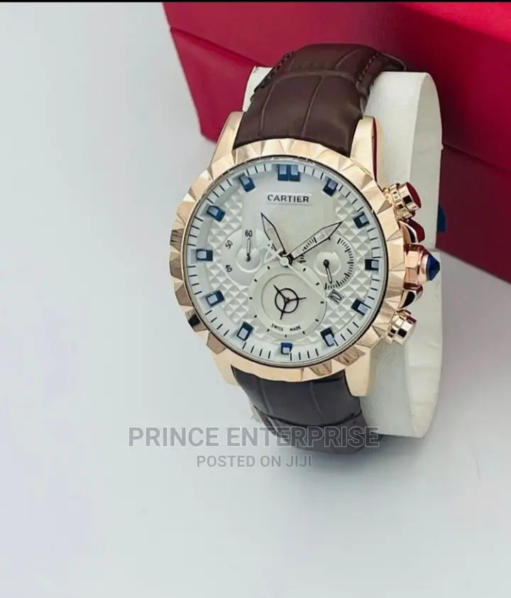 Cartier's Leather Wristwatch