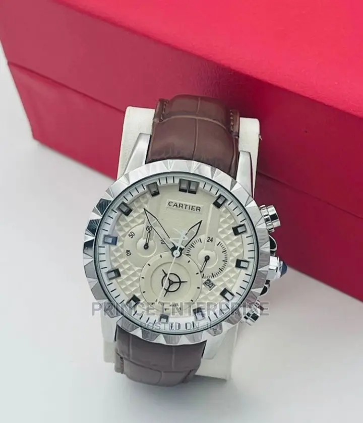 Cartier's Leather Wristwatch