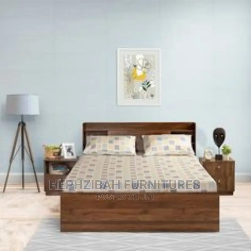 6 X 6 Bedframe With 2 Bedside Drawer