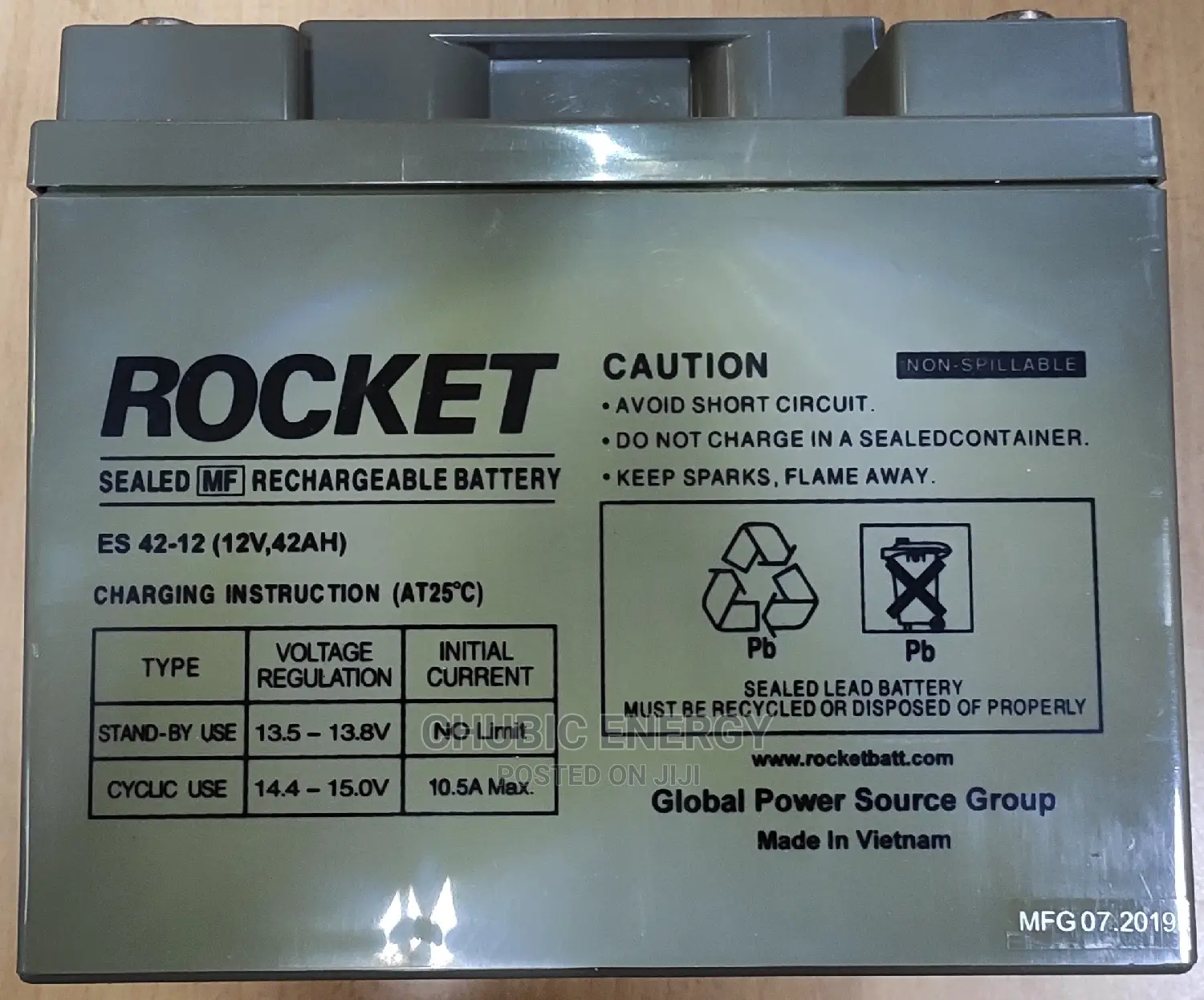 Rocket 42AH 12V Battery
