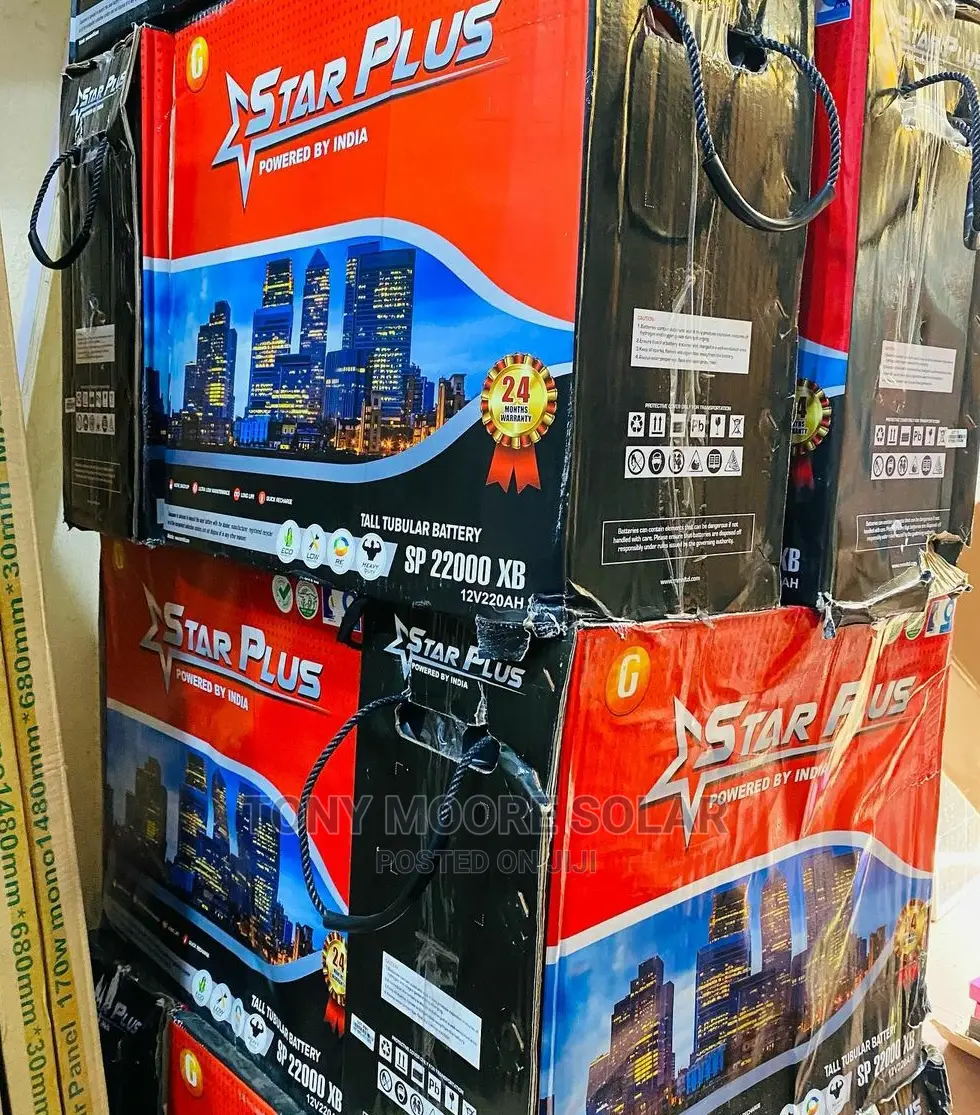 220ah 12v Starplus Tall Tubular Battery