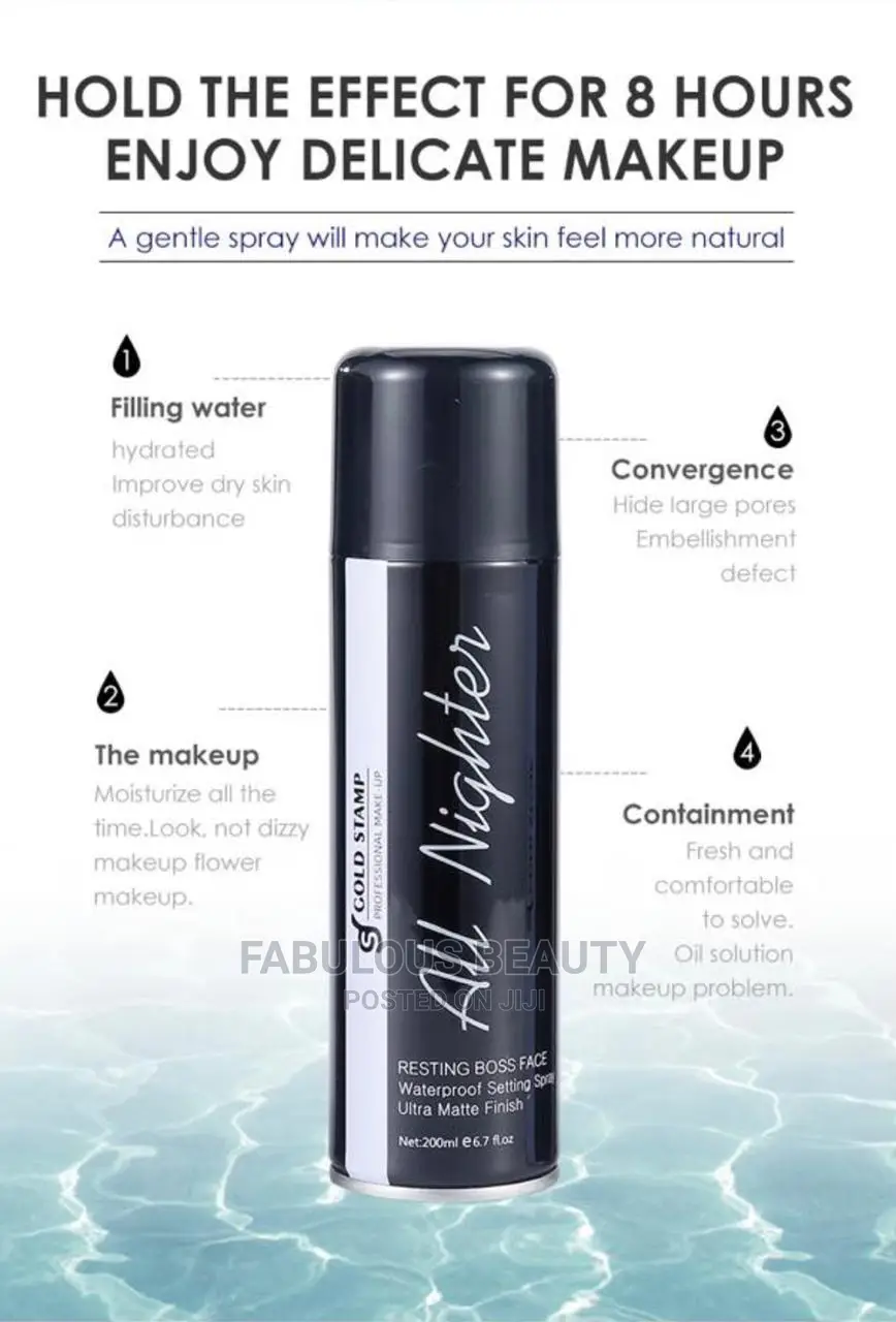 Cold Stamp All Nighter Makeup Fixer Spray.