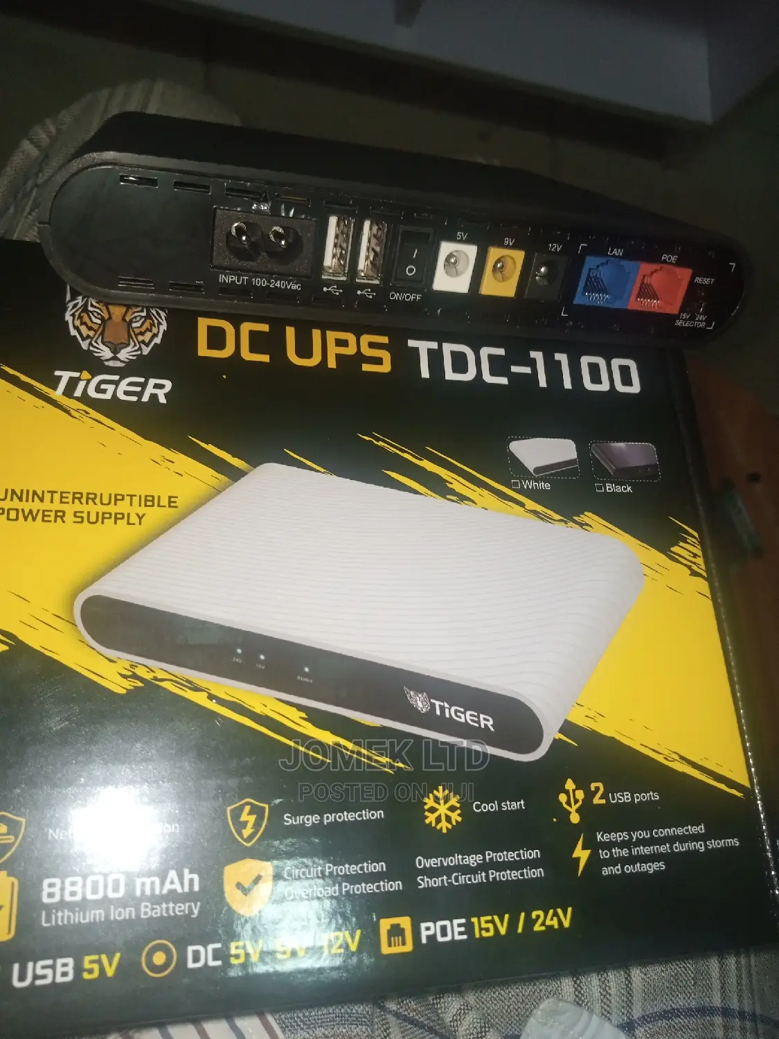 8800mah Mini Portable UPS With 15/19/24vdc POE (Power