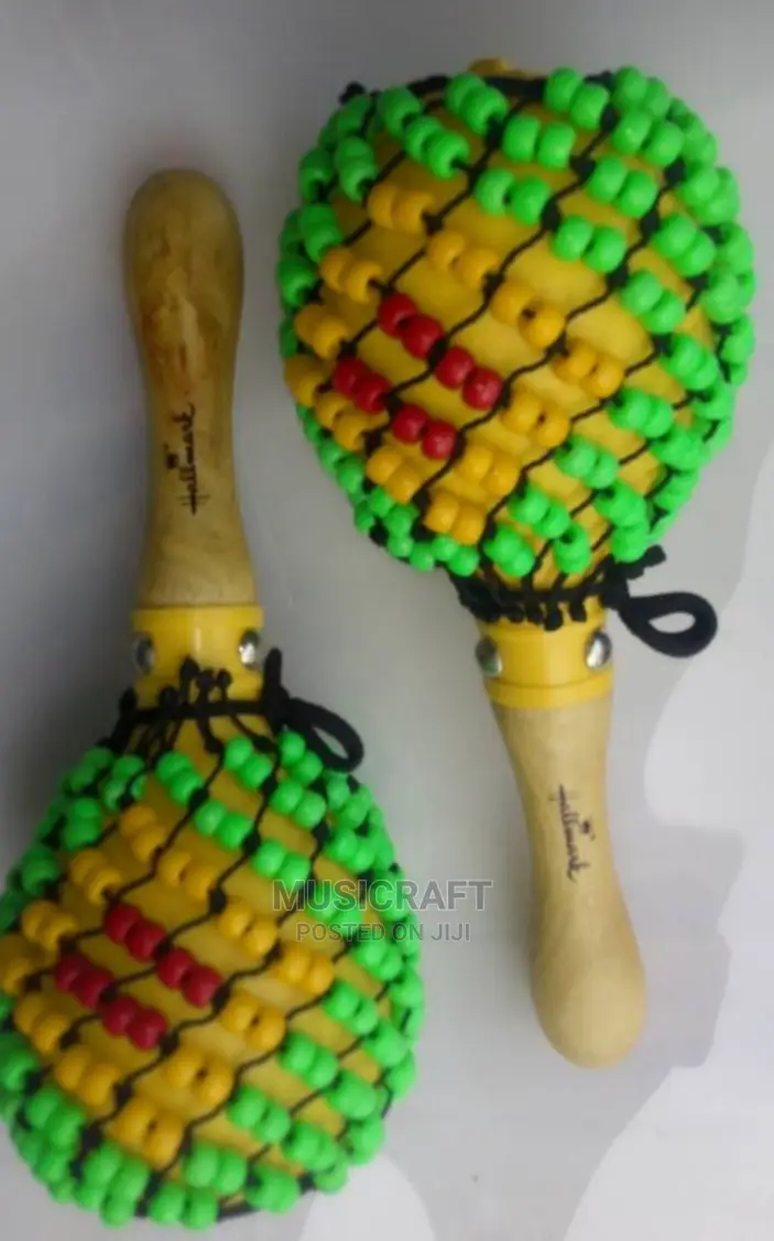 Pair of Maracas With Beads