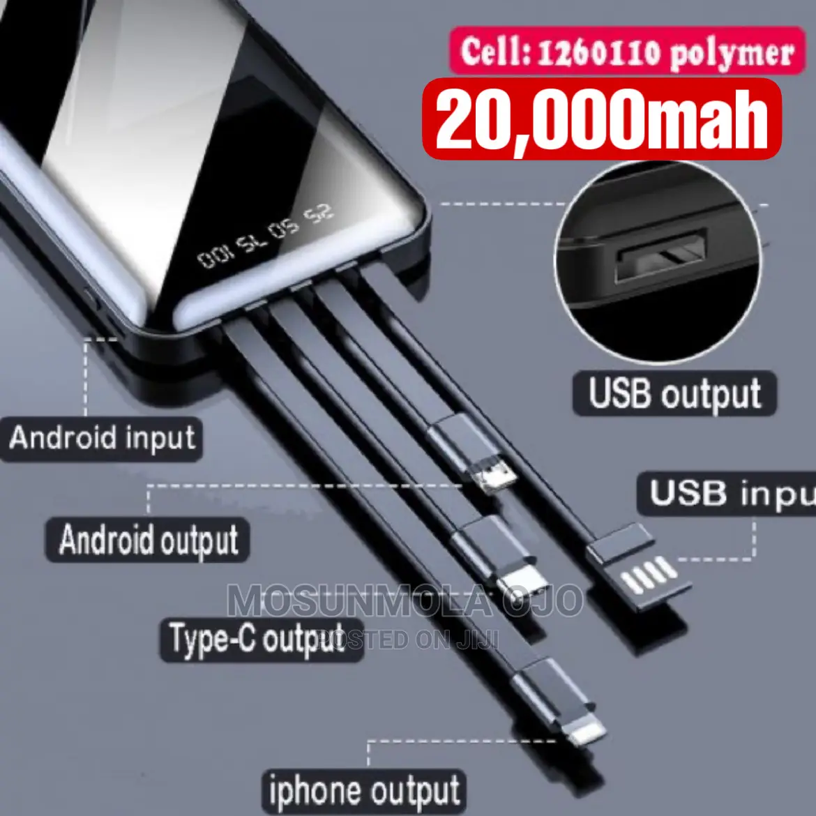 20000mah Sumec Firman Power Bank P20