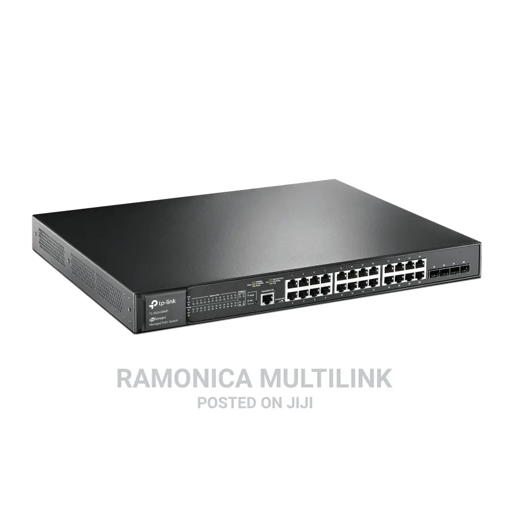 Tp-Link Tl-Sg2428p, 24 Port Gigabit L2+ Managed Poe Switch