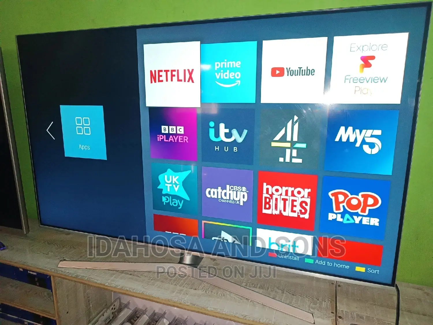 Uk Used 55inchs Hisense Ultra Slim, Smart Internet Tv