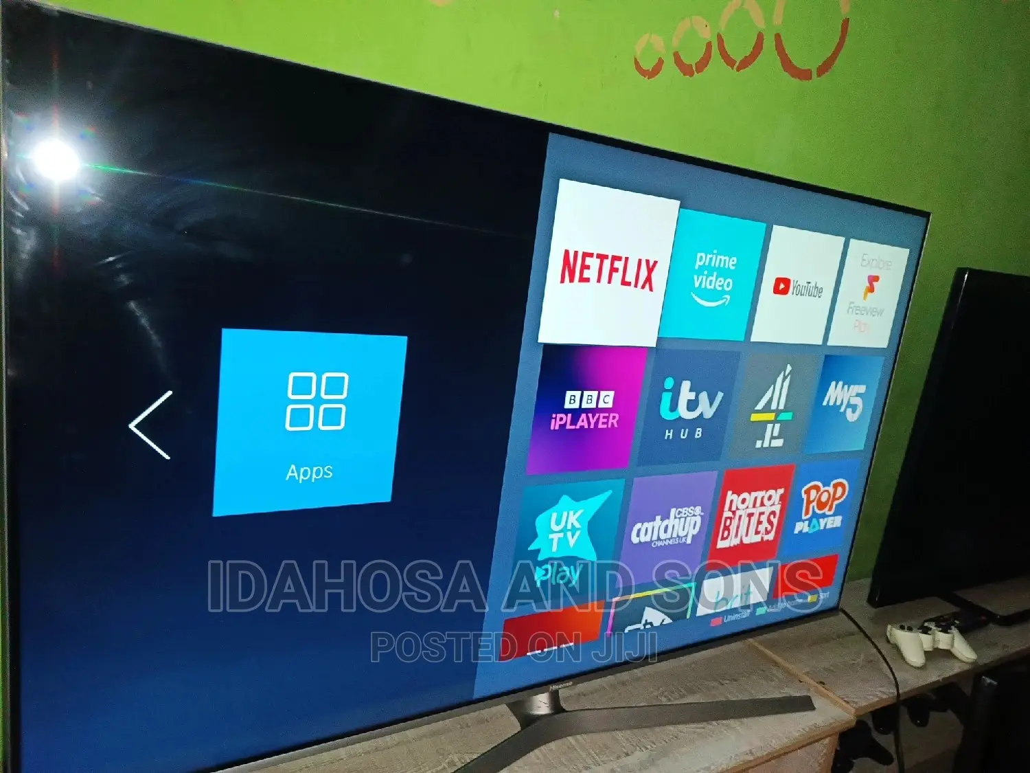 Uk Used 55inchs Hisense Ultra Slim, Smart Internet Tv