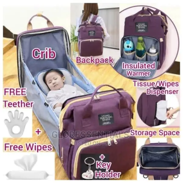 Baby Bed Bag Black,Purple,Grey