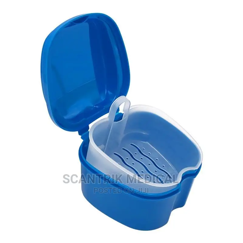 Teeth Storage Box With Basket Net Container Holder for Trave