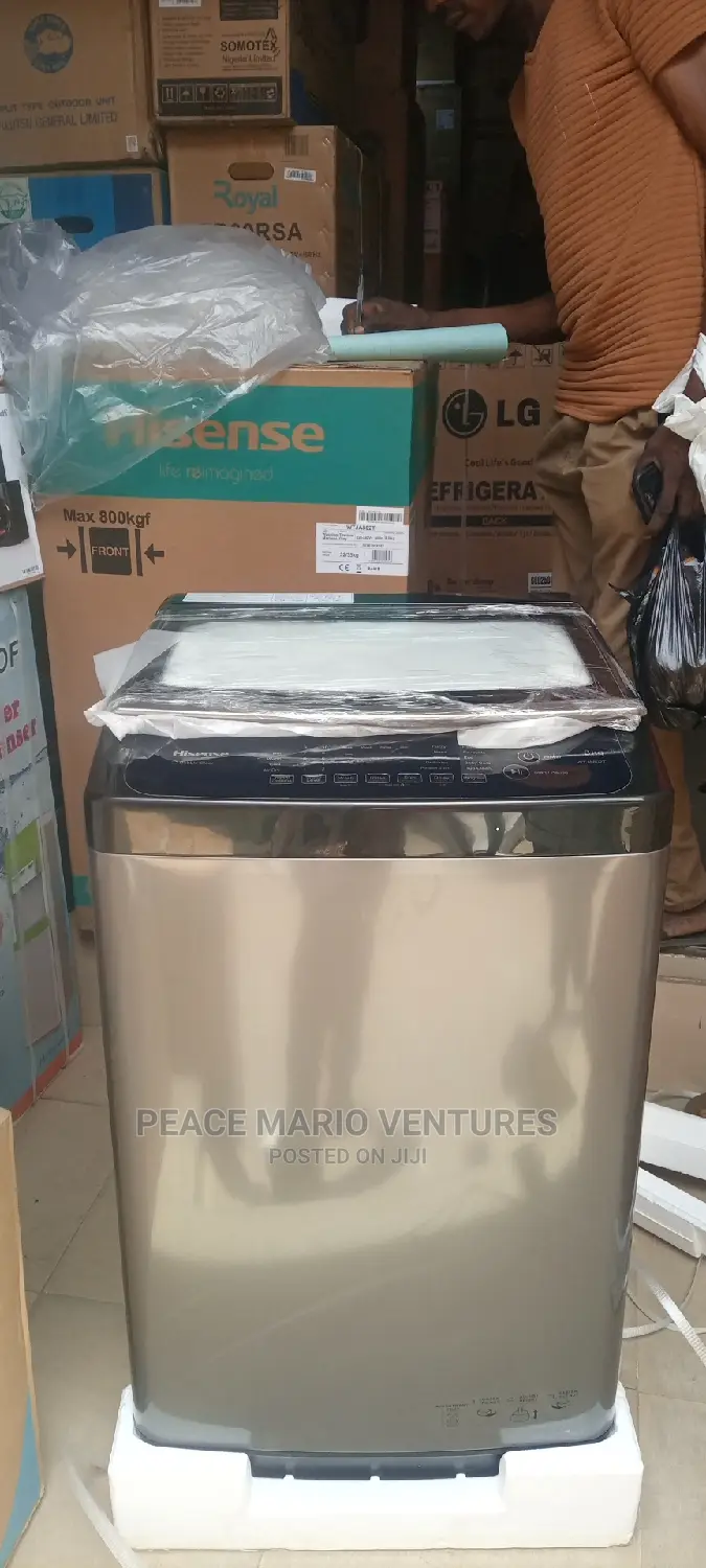 Hisense Automatic Washing Machine With 3years Warranty 8kg.