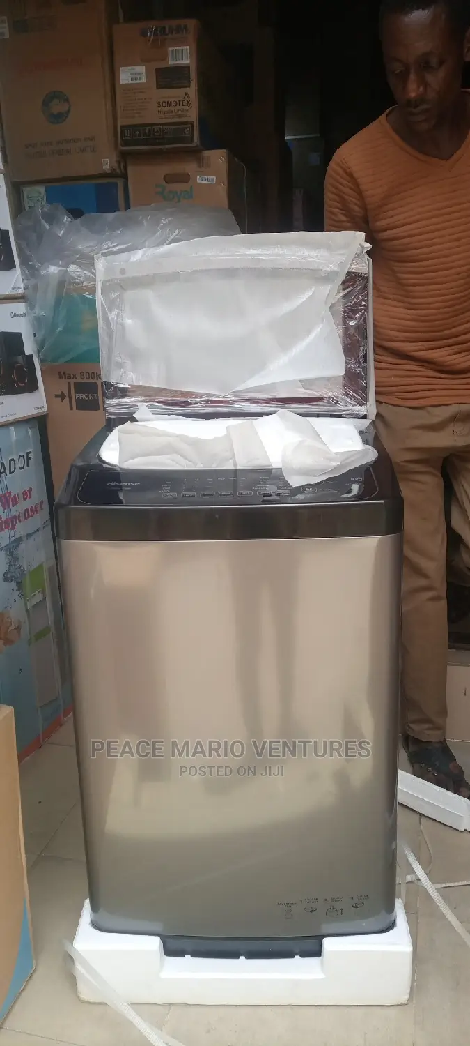 Hisense Automatic Washing Machine With 3years Warranty 8kg.