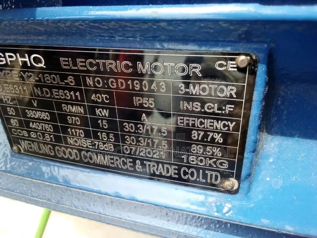 Electric Motor 15kw 3hp