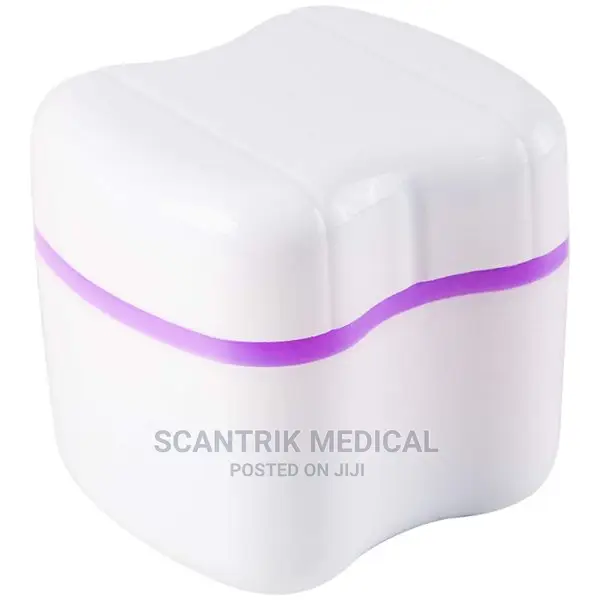 Dental Bath Container Retainer Box Denture Holder