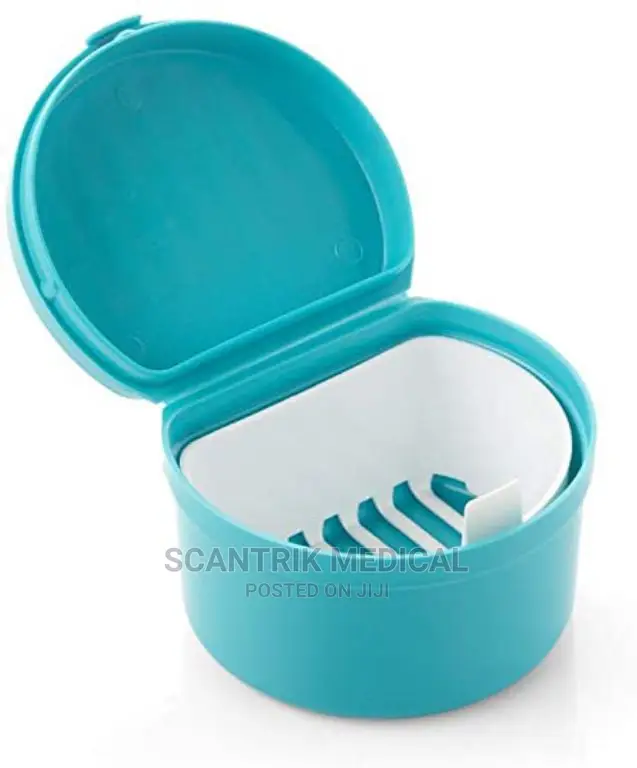 Retainer False Teeth Storage Box With Hanging Net Container