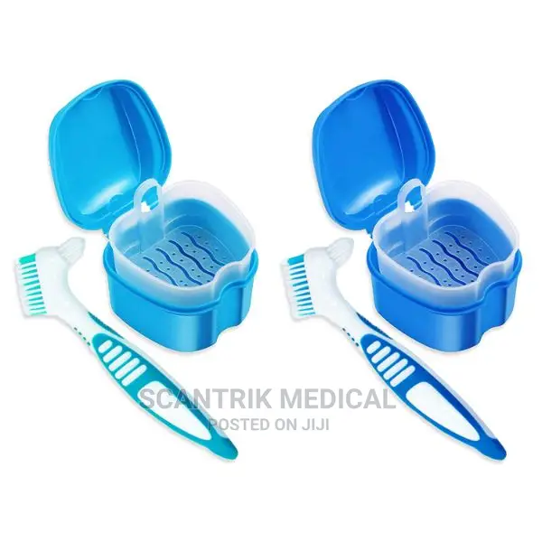 Plastic Denture Case Clear Orthodontic Retainer Box