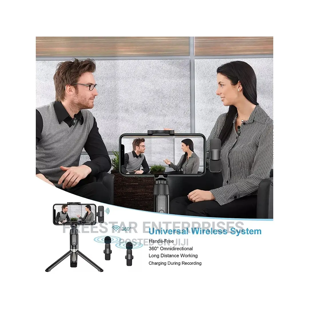 Wireless Double iPhone Livestream Mic. iPhone Lapel Mic.