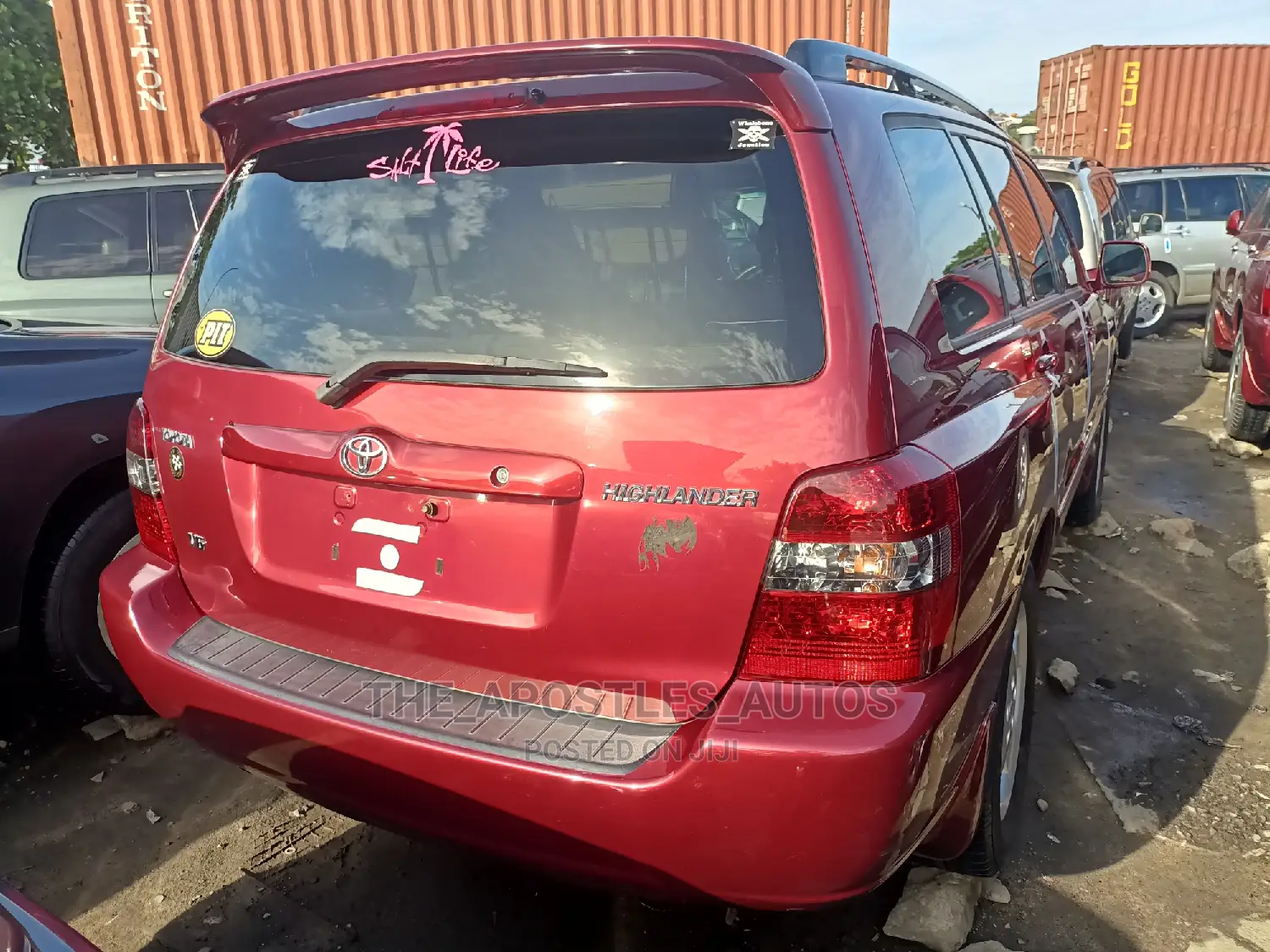 Toyota Highlander V6 2005 Red