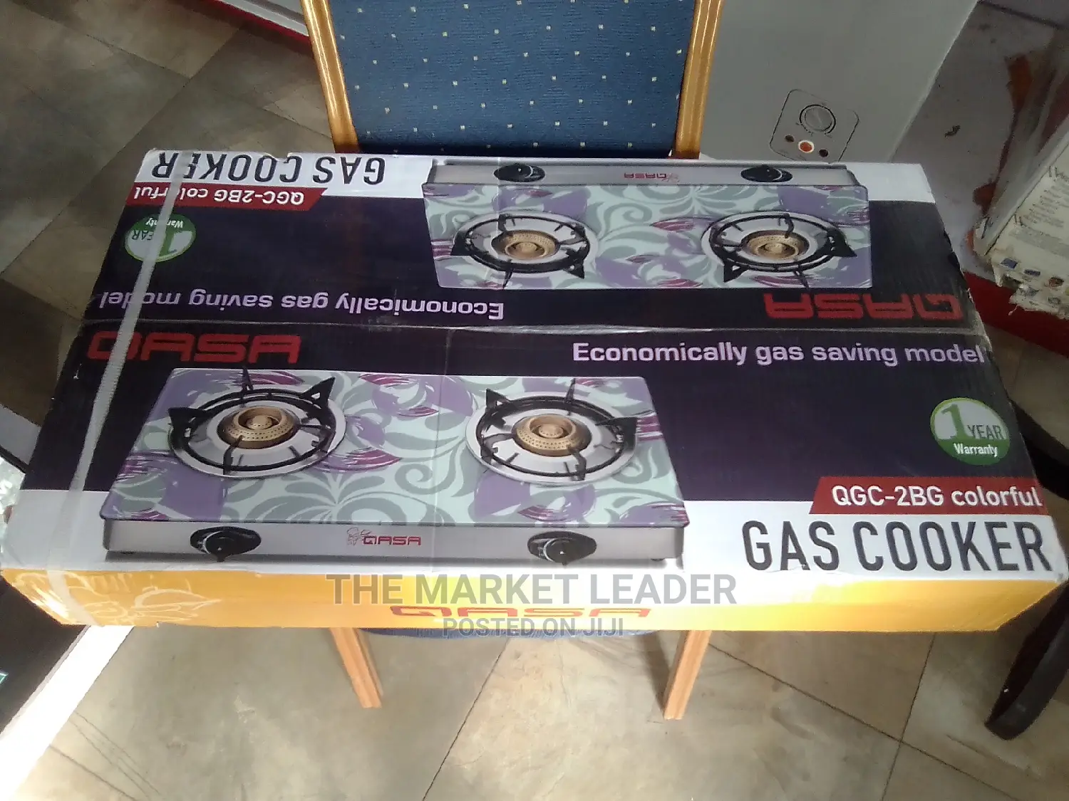 Qasa Table Top Gas Cooker QGC-2BG ECO