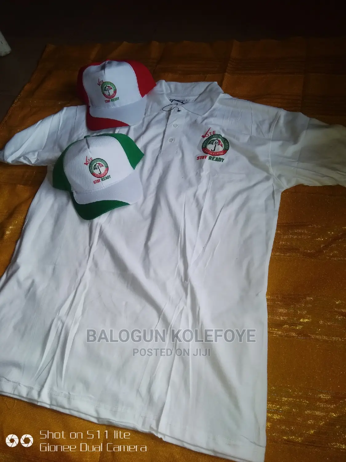 Campaign T-Shirt, Cap, Muffler, Flag, Lapel Pin E.T.C
