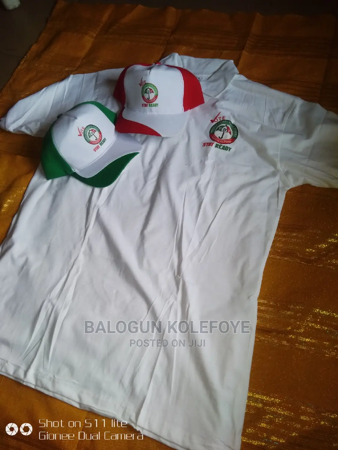 Campaign T-Shirt, Cap, Muffler, Flag, Lapel Pin E.T.C