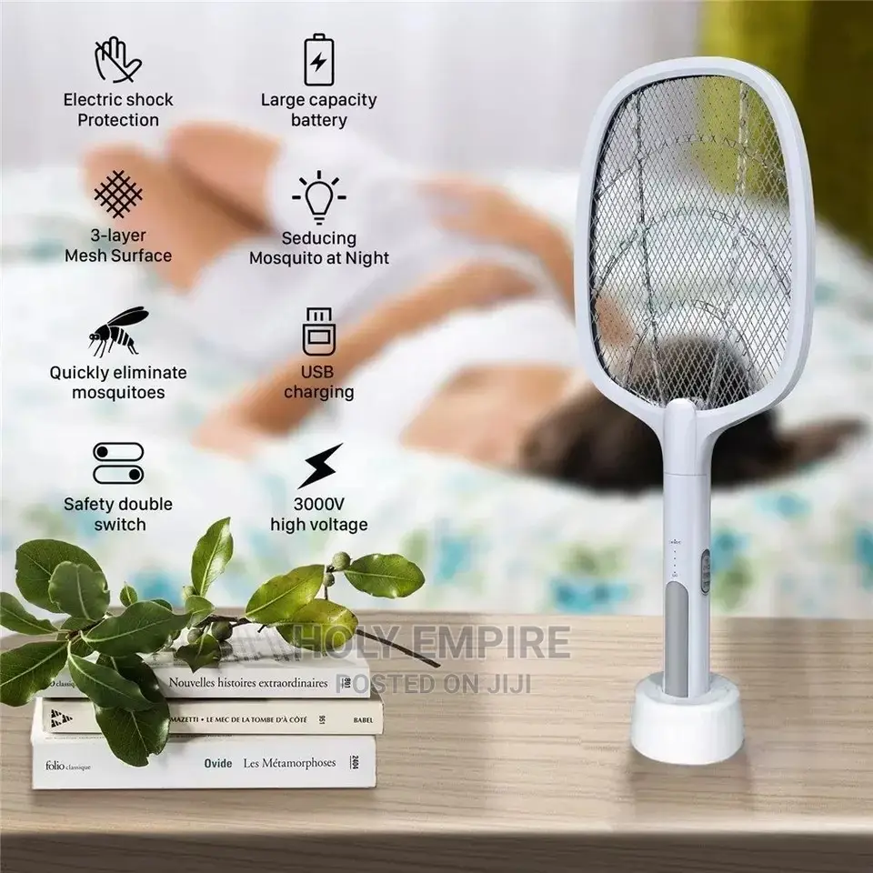 Rechargeable Mosquito Killer Racket Bug Zapper Anti-Mosquito