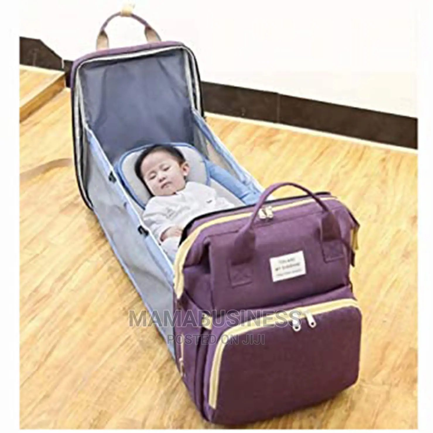 Multifunctional Foldable Baby Travel Diapers Bag With Bed
